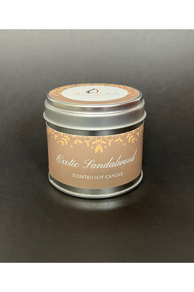 Soy Wax Tin Candle - Exotic Sandalwood 
